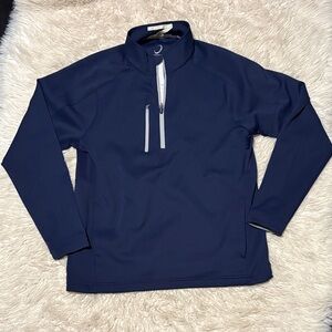Men's Classic Navy Quarter-Zip Jacket